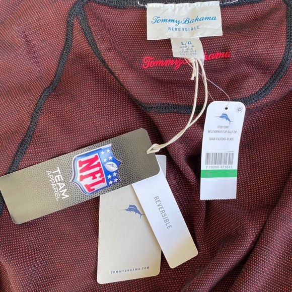 Atlanta Falcons Tommy Bahama reversible pull over - Picture 7 of 7